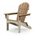 Sedia Adirondack 79 x 85 x 98 cm in legno marrone tortora da esterno con schienale inclinato